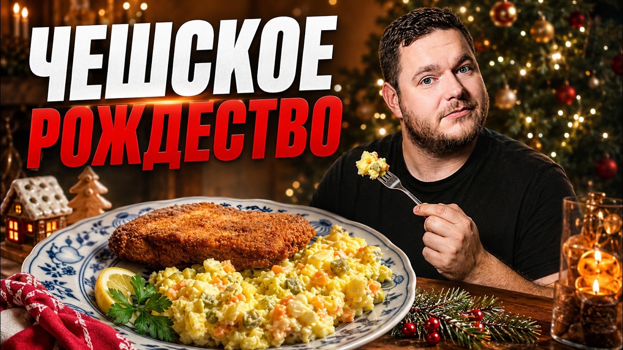 Что едят чехи на Рождество? Рецепт жареного карпа и чешского оливье