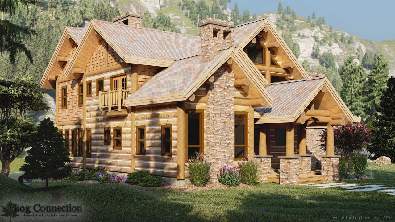 Kimberley post and beam log home package