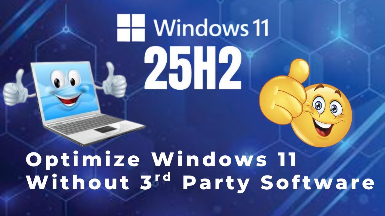 How to Optimize Windows 11 25H2 (2025) &ndash; Disable Useless Services & Boost Performance -No 3rd-Party