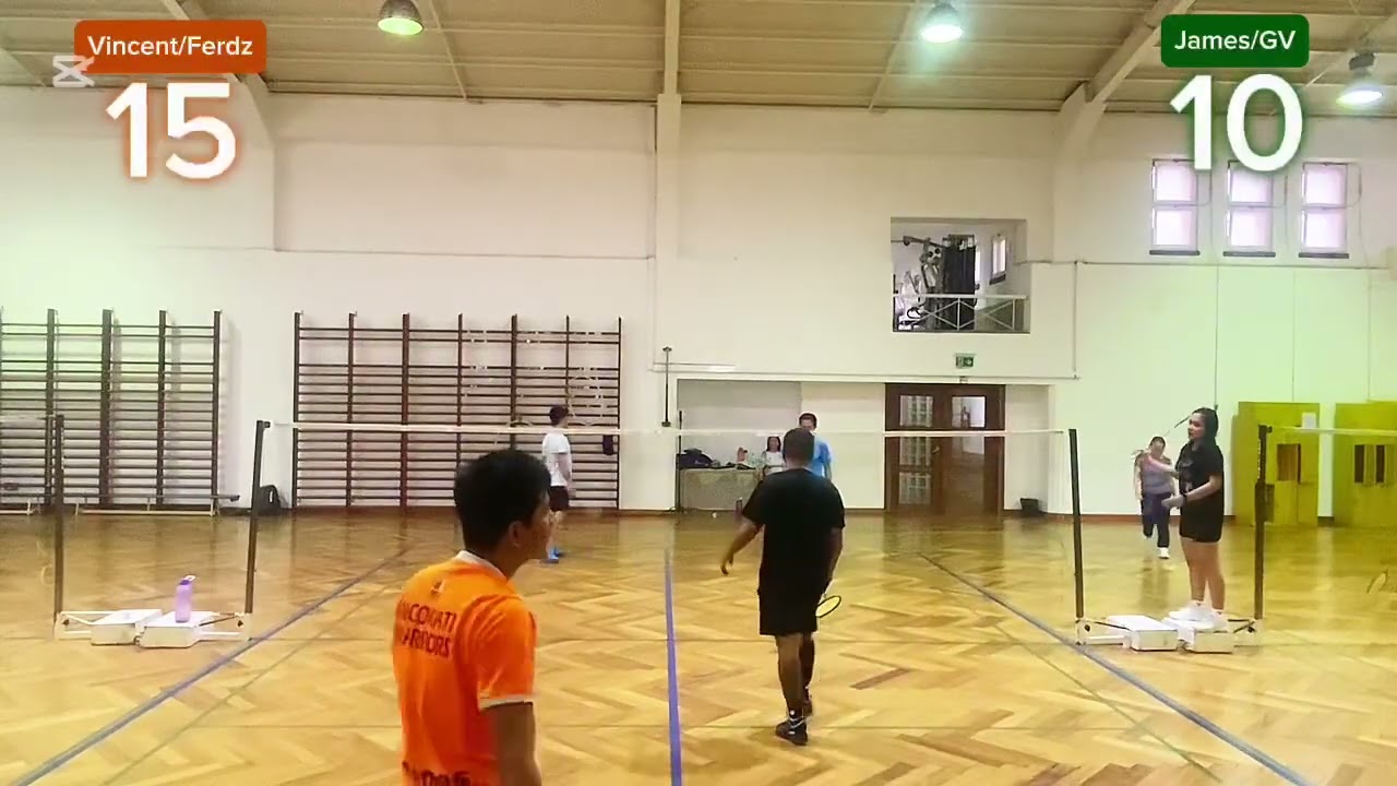Badminton Men’s Doubles (Game2): Vincent/Ferdz vs James/GV