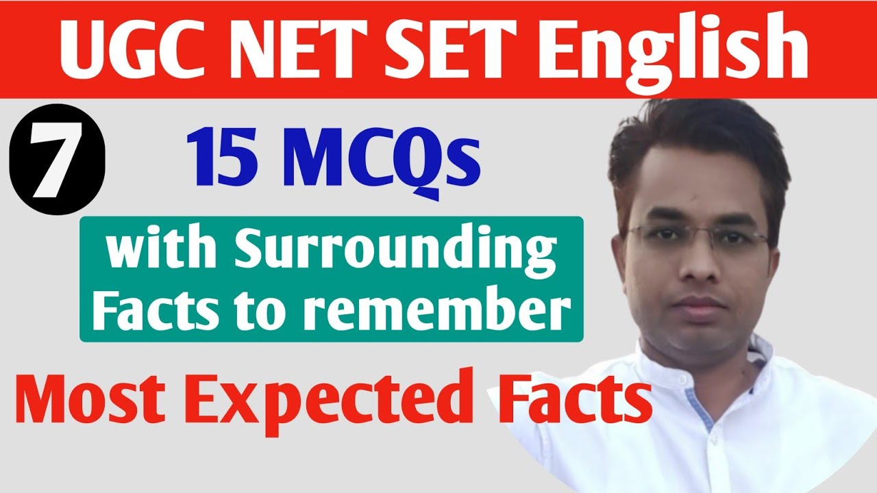 Practice Test-7 | UGC NET SET English Expected MCQs | Objective Type Questions in English Literature