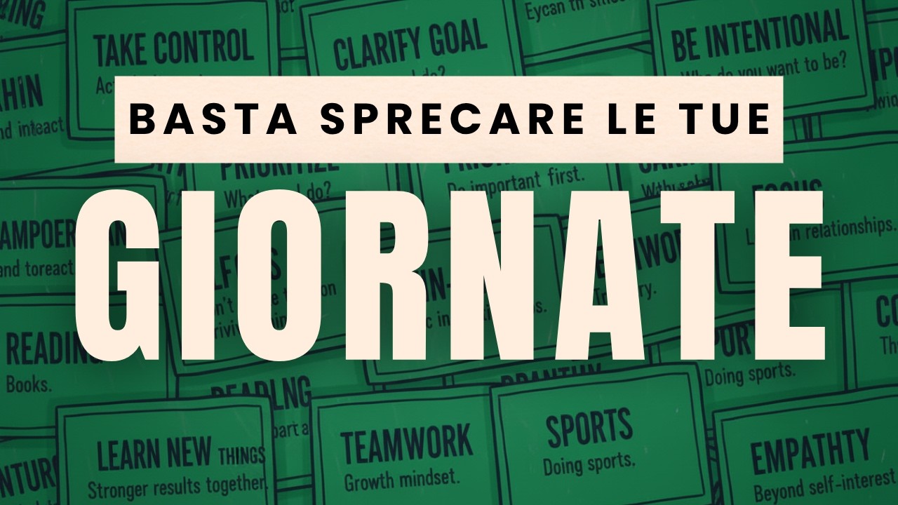 3 ABITUDINI QUOTIDIANE (*Fai più cose in 1 GIORNO di quelle che gli altri fanno in 5)