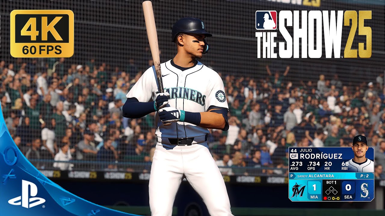 MLB The Show 25! - Gameplay Miami Marlins vs. Seattle Mariners (PS5 PRO) 4K