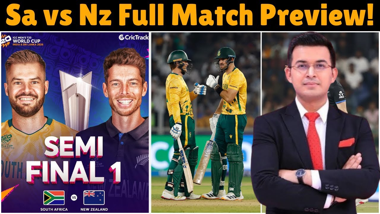 South Africa vs New Zealand Semi final 1 Highlights/ Sa vs Nz Full Match Preview ! 
