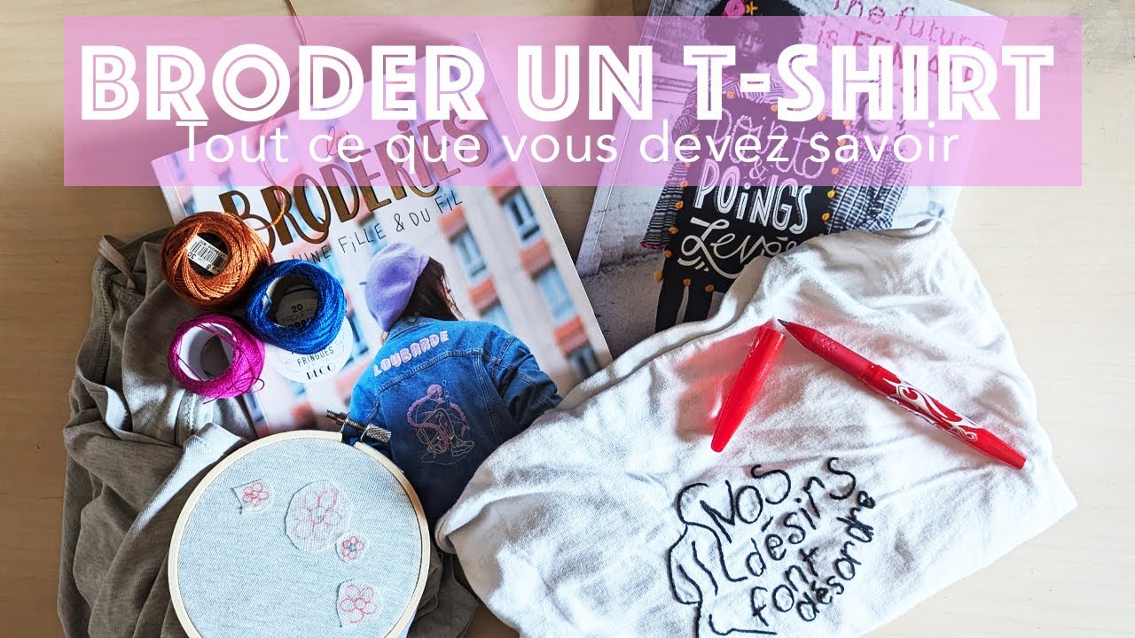 #3 débuter en broderie : broder un t-shirt (tout ce que vous devez savoir)