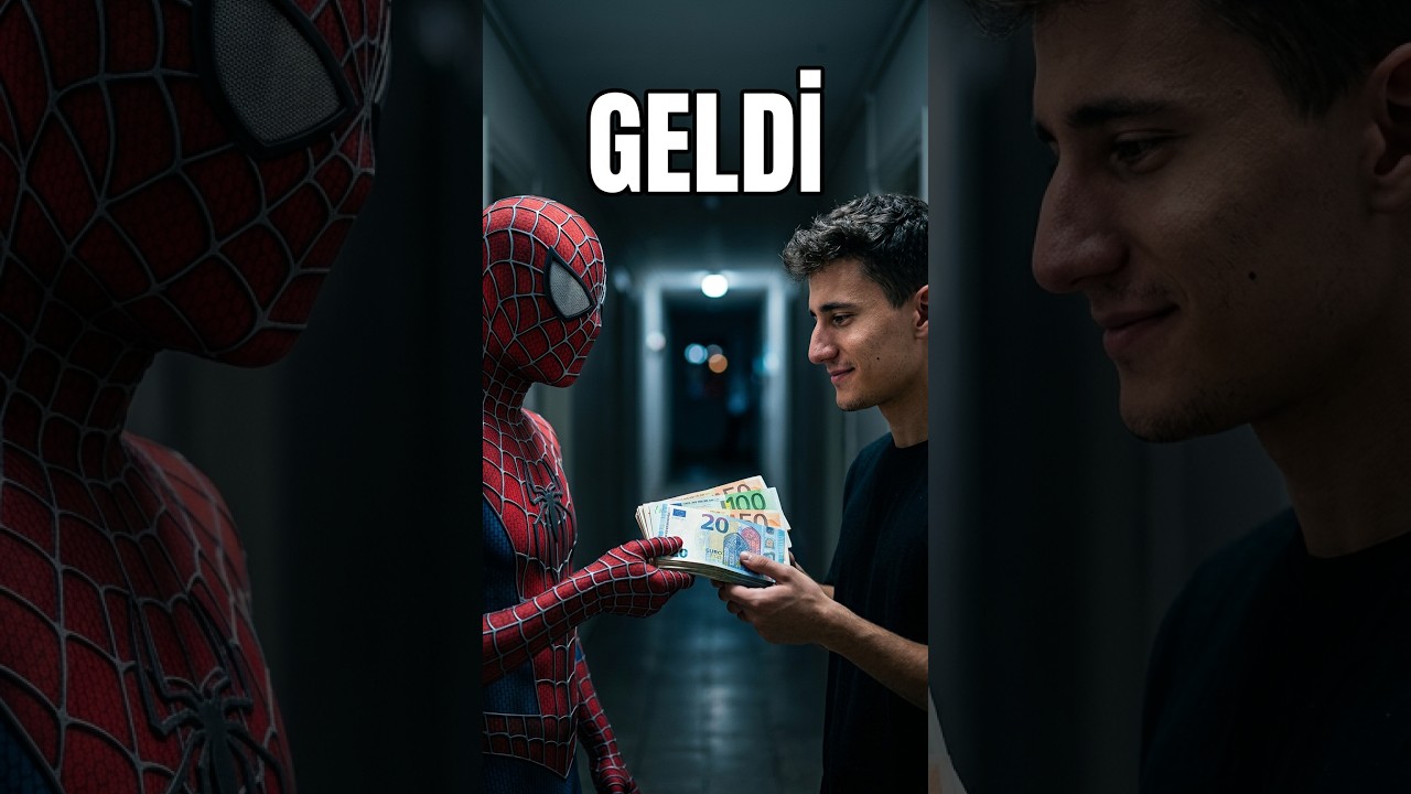 SPİDERMAN &Ouml;R&Uuml;MCEK ADAM DOLAR VE EURO GETİRDİ !! #shorts