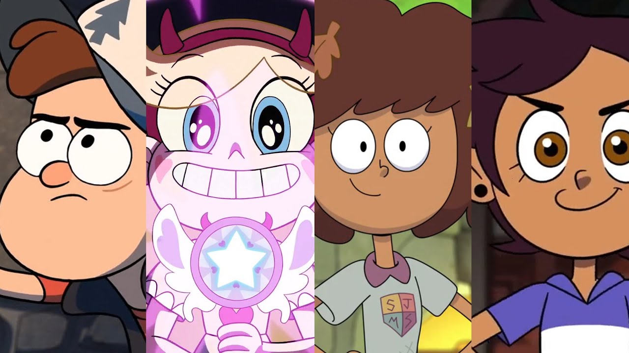 1 Second from every Gravity Falls, SVTFOE, Amphibia and The Owl House episodie