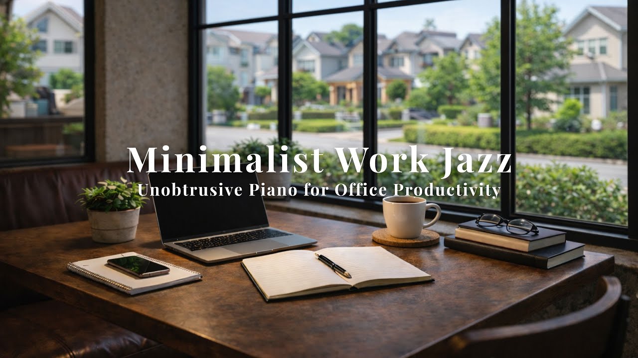 Minimalist Work Jazz - Unobtrusive Piano for Office Productivity