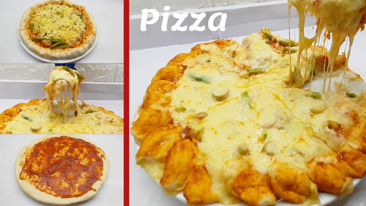 طريقة عمل بيتزا المحلات 🍕مع طريقة الذ صلصة بيتزا 🥫