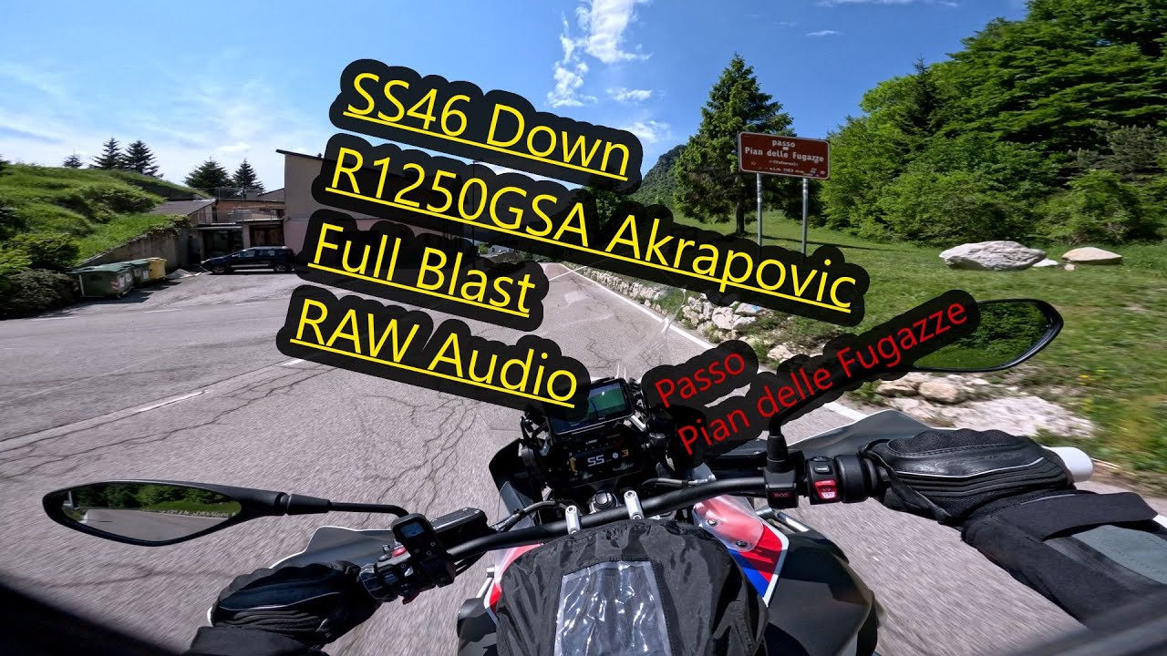 SS46 | Passo Fugazze | R1250GS Adventure Akrapovic | RAW Onboard | 4k GoPro | TC is going crazy