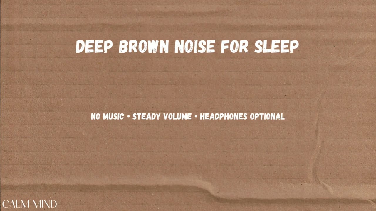 Deep Brown Noise for Sleep + Fireplace Sounds (2 Hours)#BrownNoise#SleepSounds#FireplaceSounds