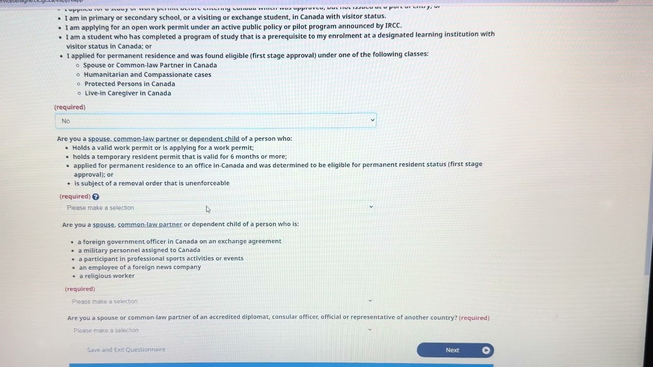 Restoration of status in Canada and application for work permit extension after refusal