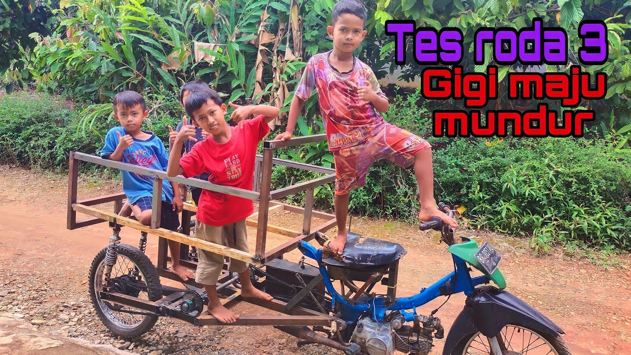 Motor Roda 3 Gigi maju mundur