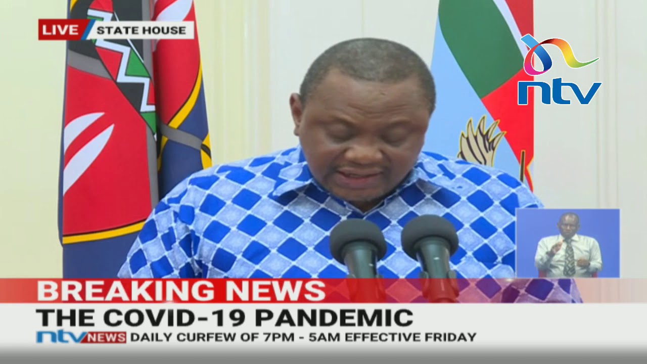 BREAKING: President Uhuru declares nationwide curfew