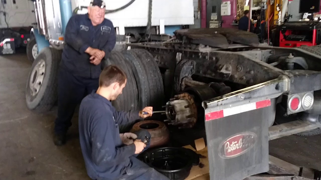 What not to do when replacing semi wheel hub seals