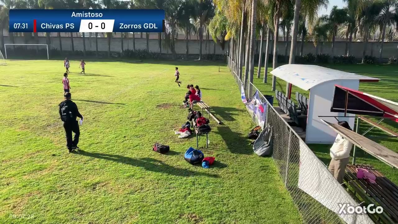 Partido amistoso, chivas, P.S. contra zorros GDL. Primer tiempo