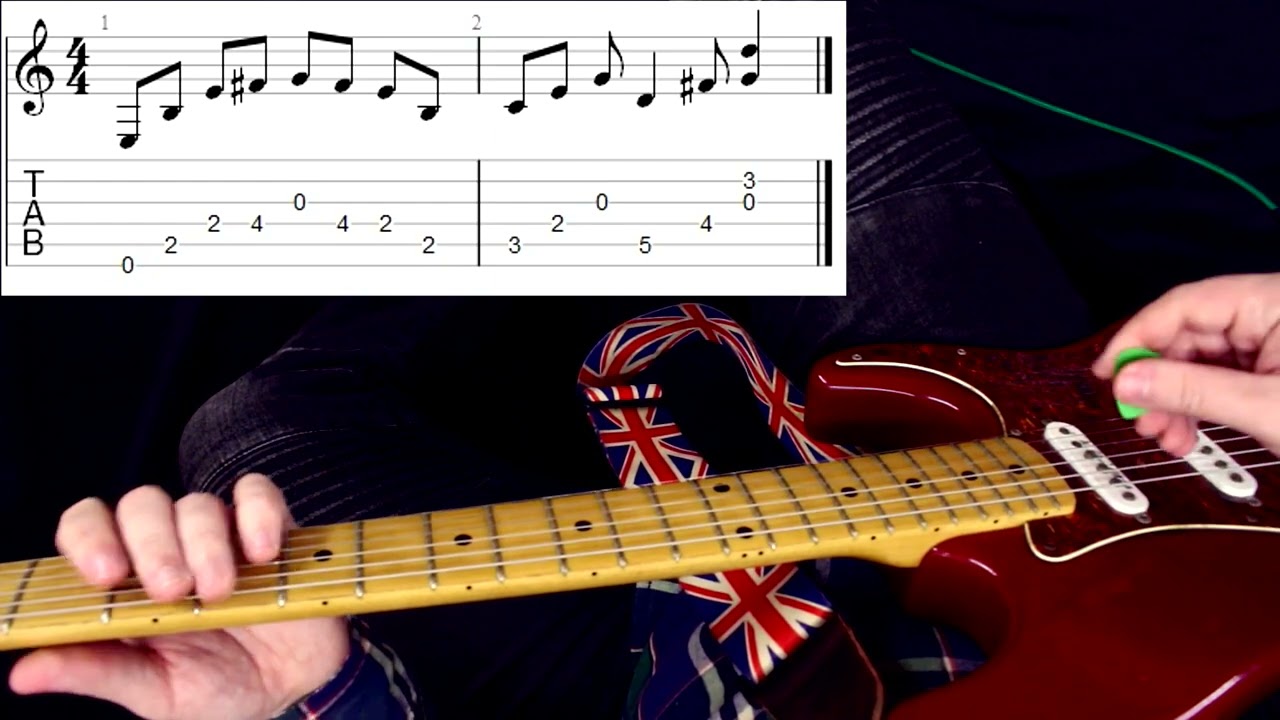 Простой и сказочный переборчик Slash - Give in to me. Разбор.