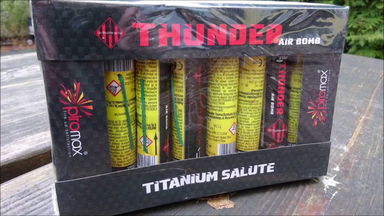 Piromax thunder airbomb Titanium salute. 2019/2020