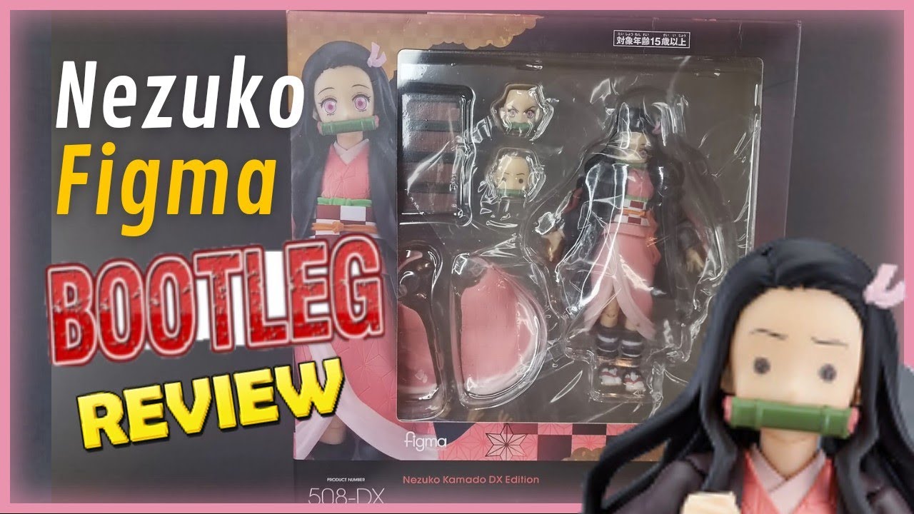 Nezuko Kamado deluxe Figma - bootleg , réplica,pirata Review em português - PT_BRASIL