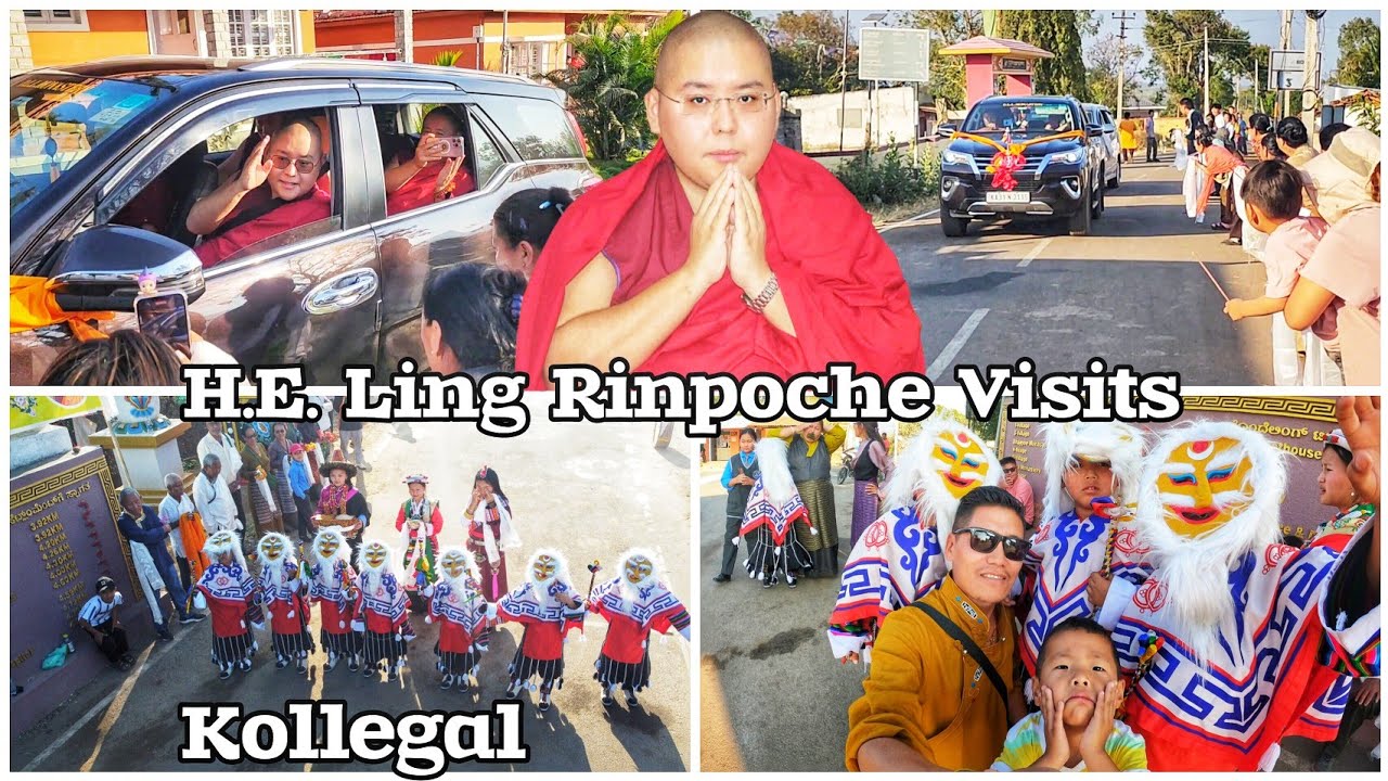 H.E. Kyabje Yongzin Ling Rinpoche 🙏Visited Kollegal Dhondenling ||Tibetan YouTuber|| Tibetan Vlogger