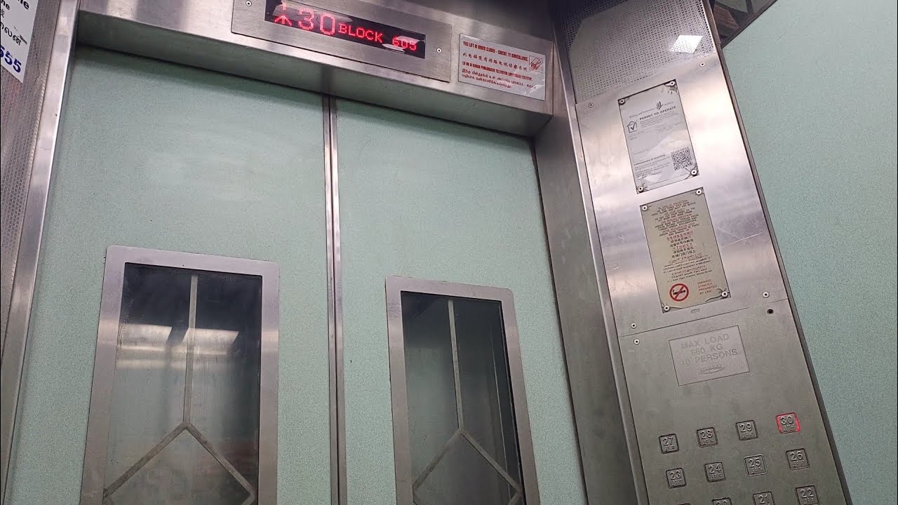 [全国最高] フジテックエクセルダインiiエレベーター (1997年式) Block 601 602 603 604 605 606 Bukit Panjang Ring Road 長丘近所にて