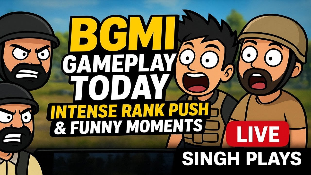BGMI Gameplay Today | Intense Rank Push & Funny Moments LIVE 🔴