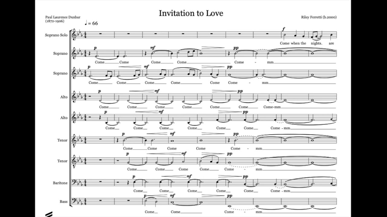 Invitation To Love - Score Video (2022)
