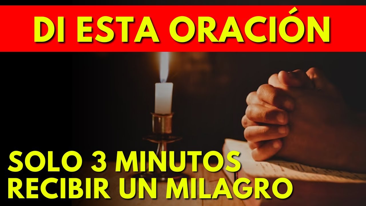 🔴ORACIÓN DE LA BIBLIA QUE PRODUCE MILAGROS (PEDID, Y SE OS DARÁ...)