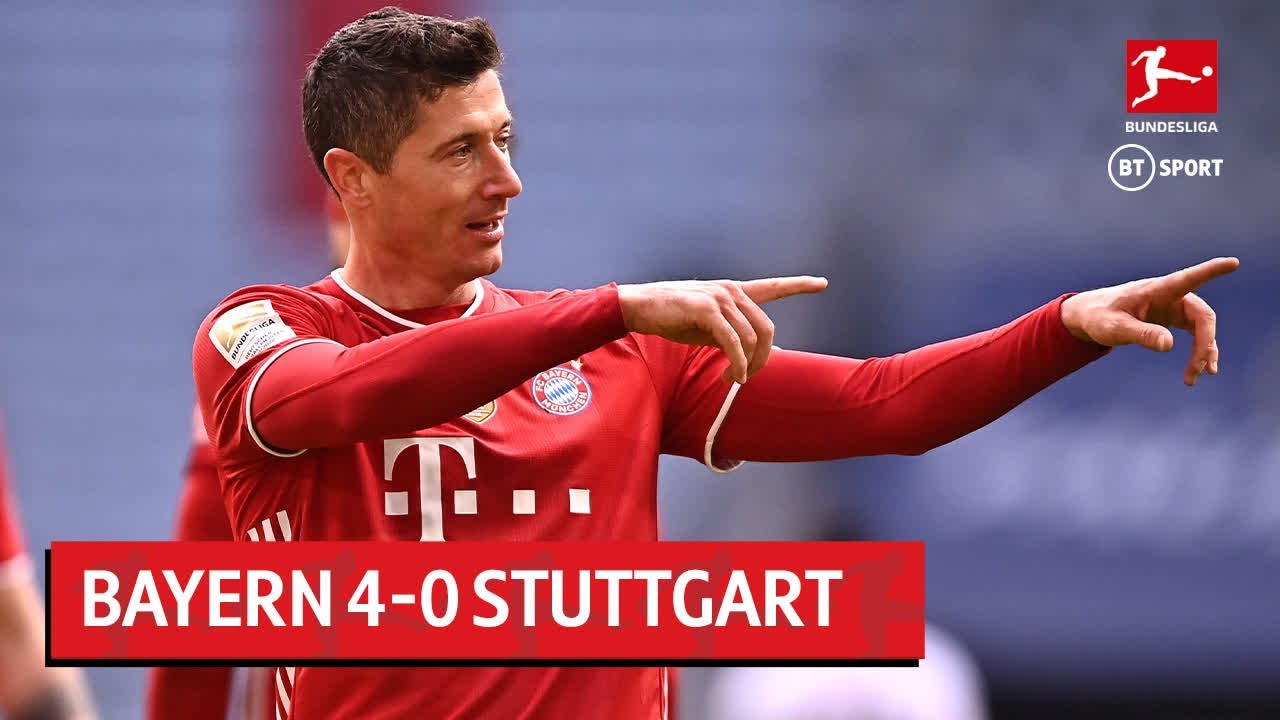 Bayern vs Stuttgart (4-0) | Lewandowski PERFECT Hat-Trick! | Bundesliga Highlights