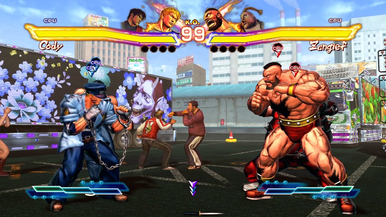 Коди и Гай против Зангиефа и Руфуса! Street Fighter x Tekken!