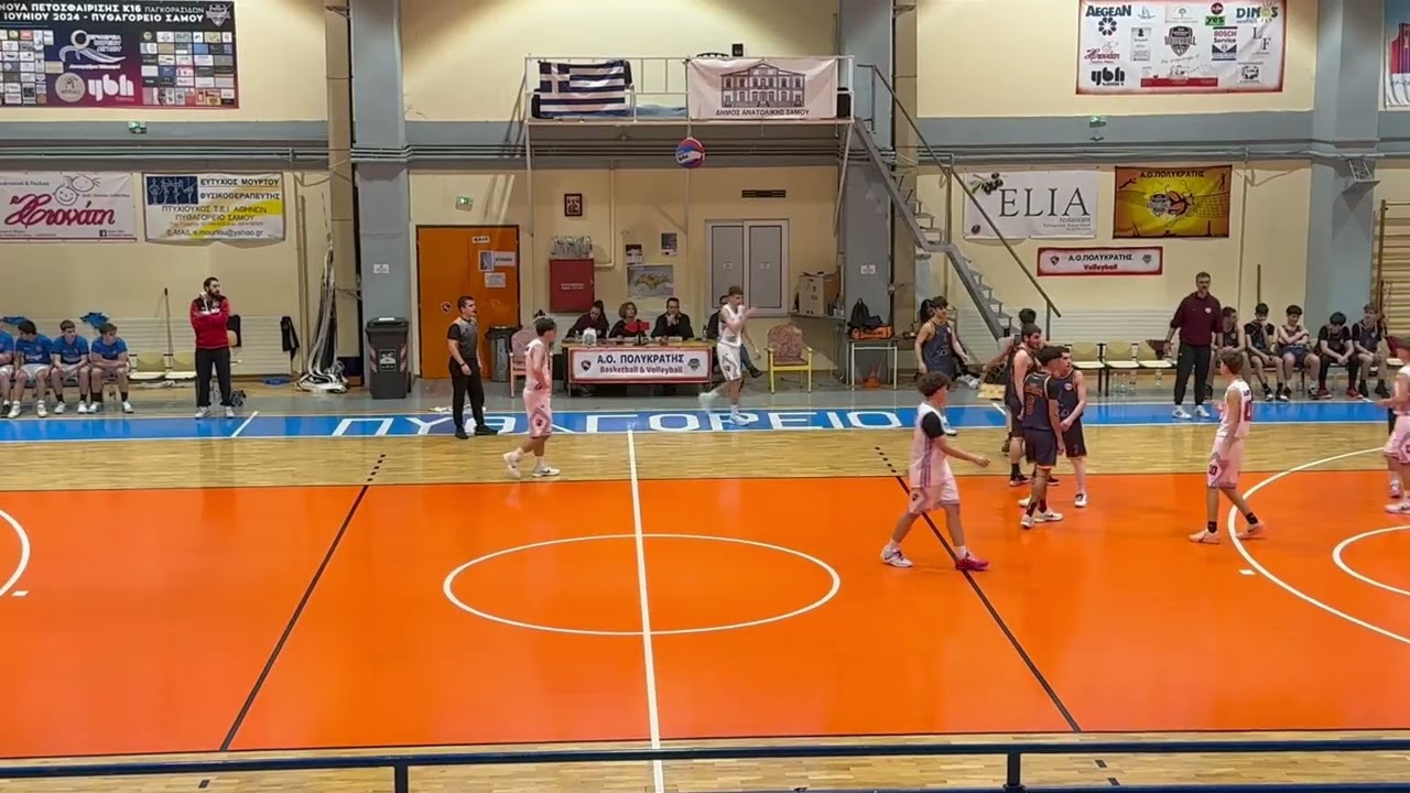 Πρωτάθλημα εφηβων Α.Σ.Σ. Αναγέννηση - Α.Ο. Πολυκράτης 63-53