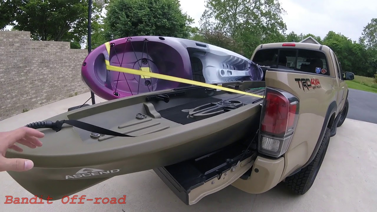 No Bed Racks Needed! - How to Haul Kayaks in YOUR Tacoma!!!