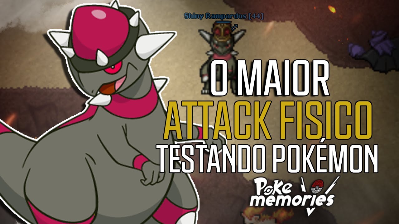 O MAIOR ATAQUE FISICO DO GAME - TESTANDO SHINY RAMPARDOS NO POKEMEMORIES!