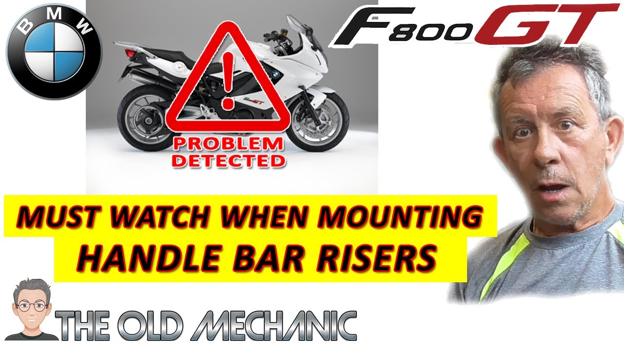 BMW F800GT A Must Watch When MOUNTING HANDLE-BAR RISERS ! 👨‍🔧---🏍