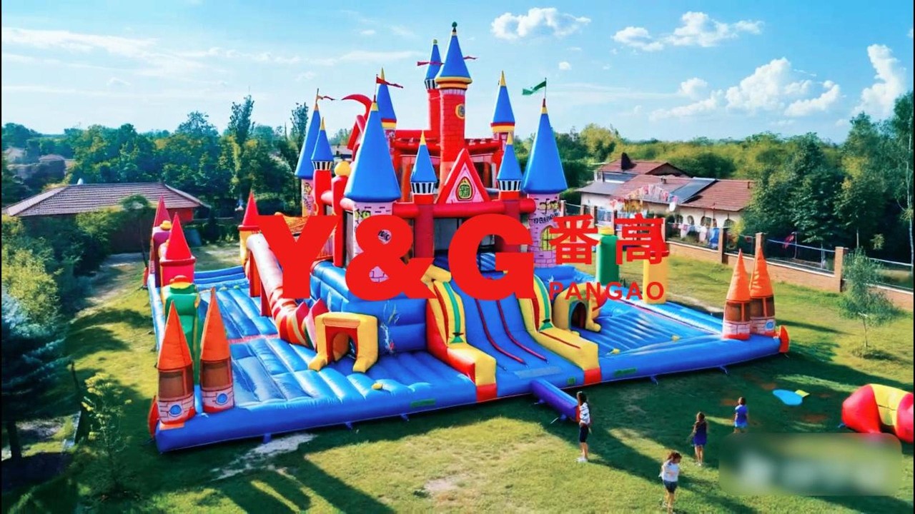 Big Inflatable Park &ndash; Giant Castle Kingdom! Royal Slides, Dragon Bounce & Knight Obstacle Course
