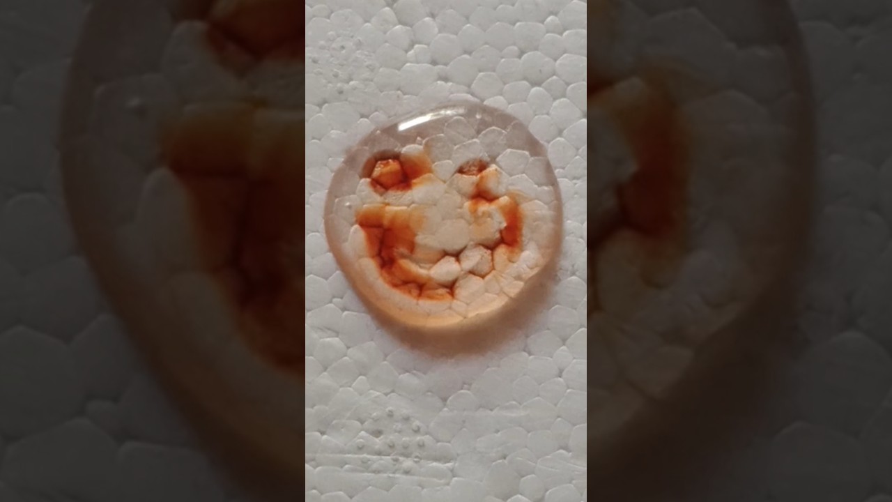 OMG 😱 The water drop smiley turned into a monster #art #craft #monster #waterdropart #spooky