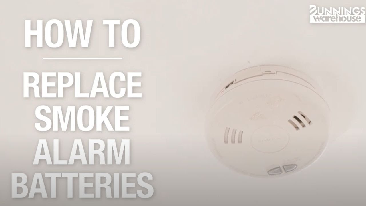 How to Replace Smoke Alarm Batteries - Bunnings Warehouse