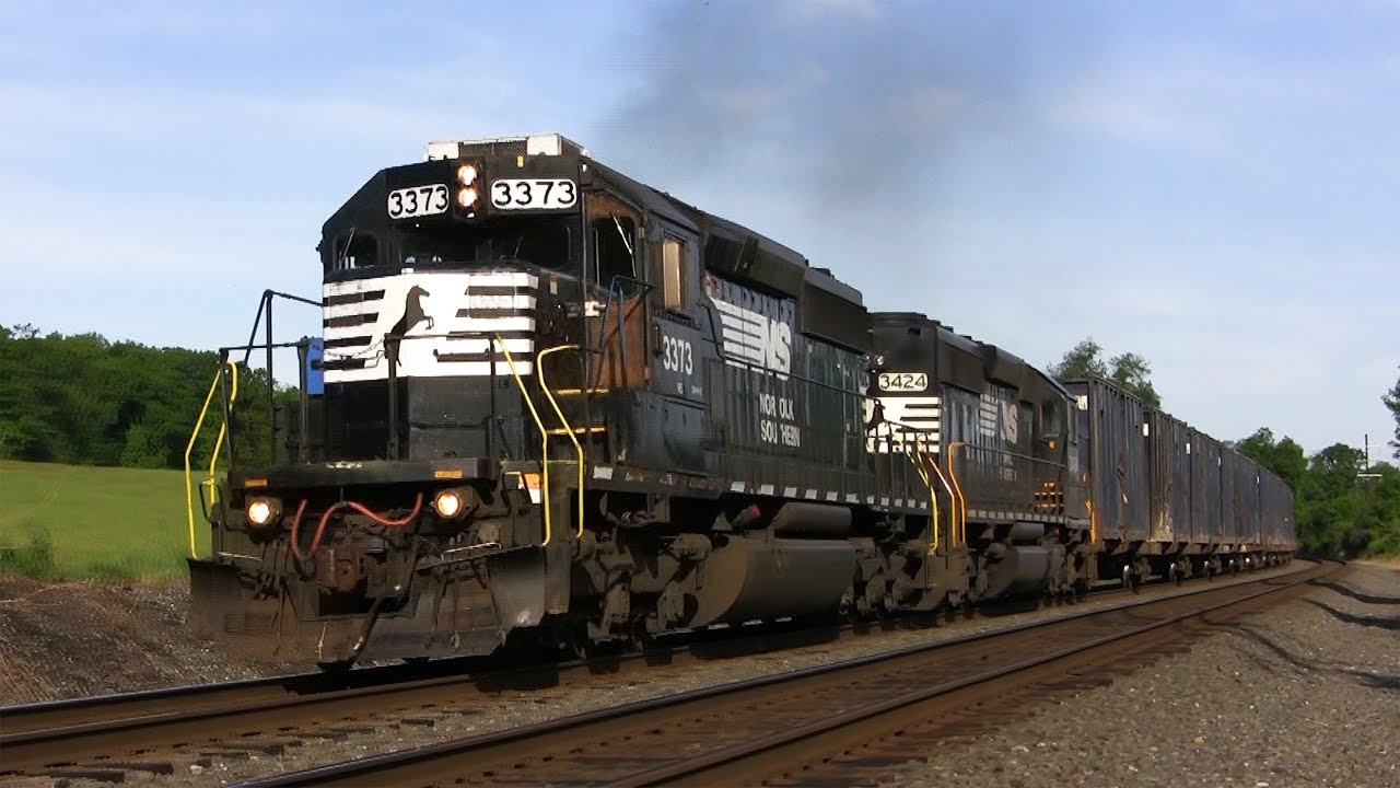 Loud SD40-2 Locomotives Roaring Down the Mainline! Part 1