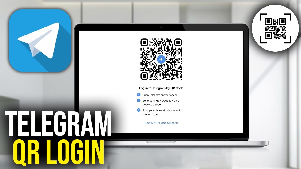 How To Login Telegram with QR Code Scanning - Telegram Login on Laptop, PC