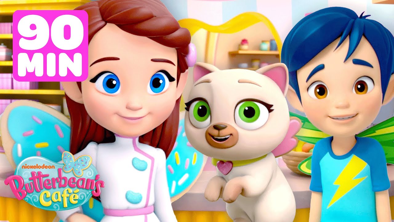 Butterbean's Café BEST Animal Moments! 🐱 w/ Cricket & Poppy | 90 Minutes | Shimmer and Shine