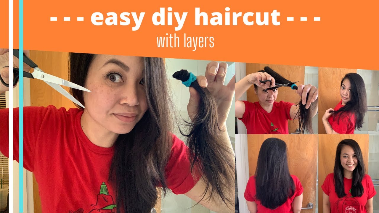 How To Cut Your Own Hair With Layers - DIY Haircut Tutorial