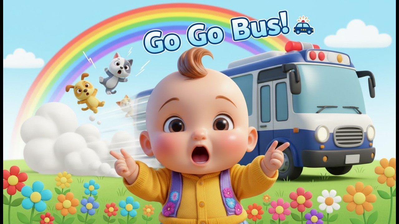 Las Ruedas del Autobús 🚌🎶 Canción Infantil Educativa en Español Para Niños