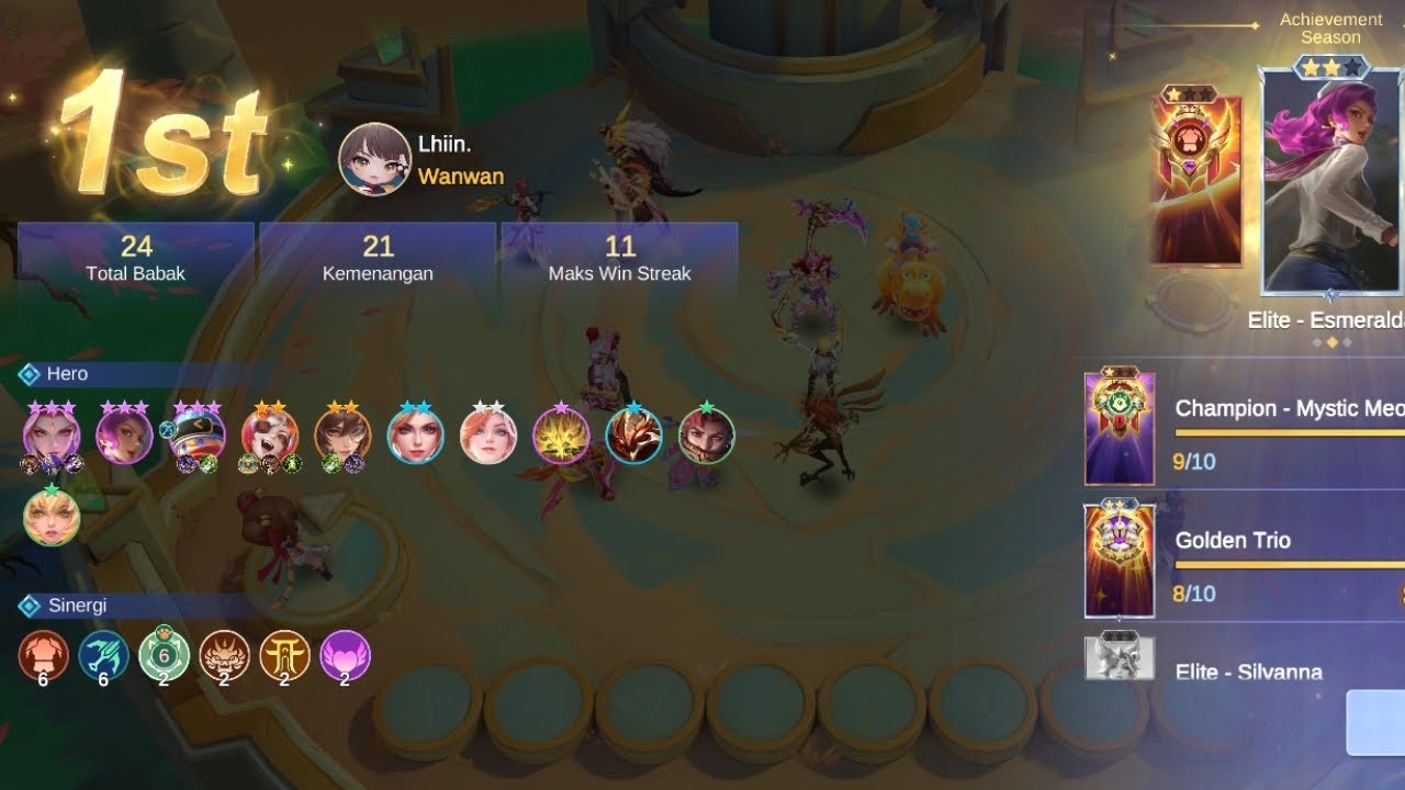 RISING STAR PAKAI COMANDER WANWAN AUTO CUAN 3 HERO BINTANG 3 AUTO WIN !!! MCGG SEASON 5 !!