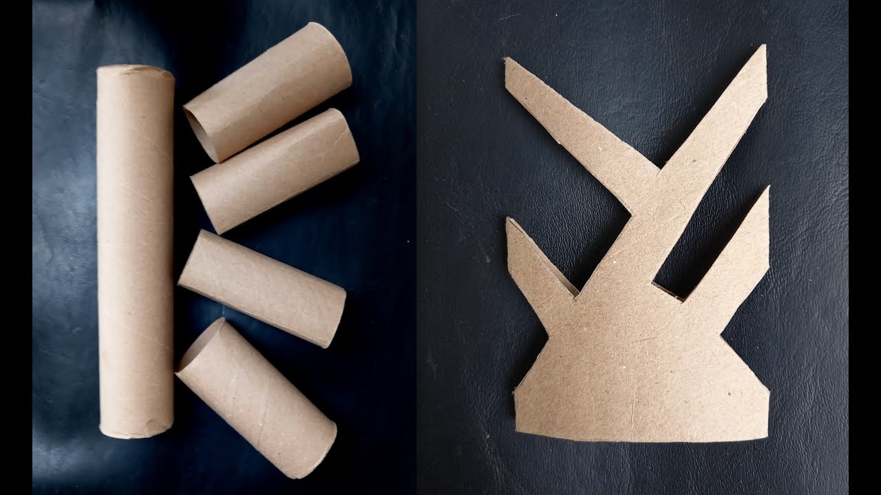 Tão fofo! 3 Idéias  Lindas de Natal  com rolos de papel - Ideias de reciclagem Artesanal