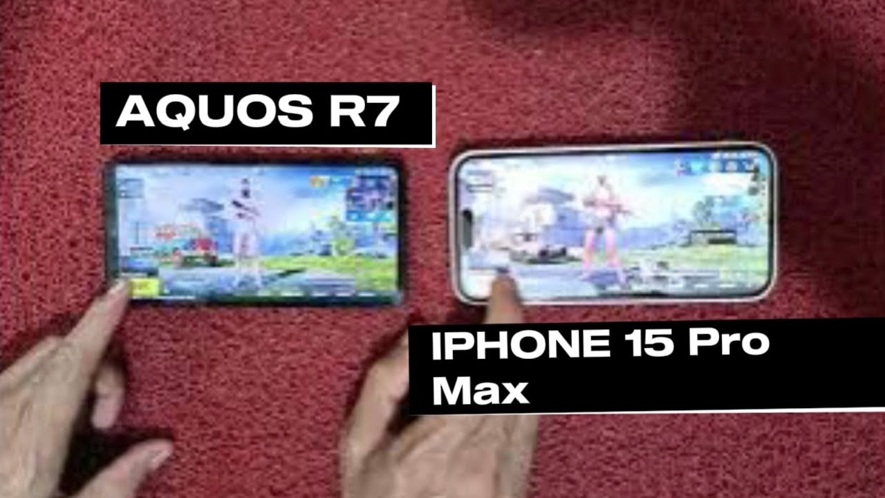 AQUOS R7 vs IPhone 15 pro max PUBG speed test April 20, 2025