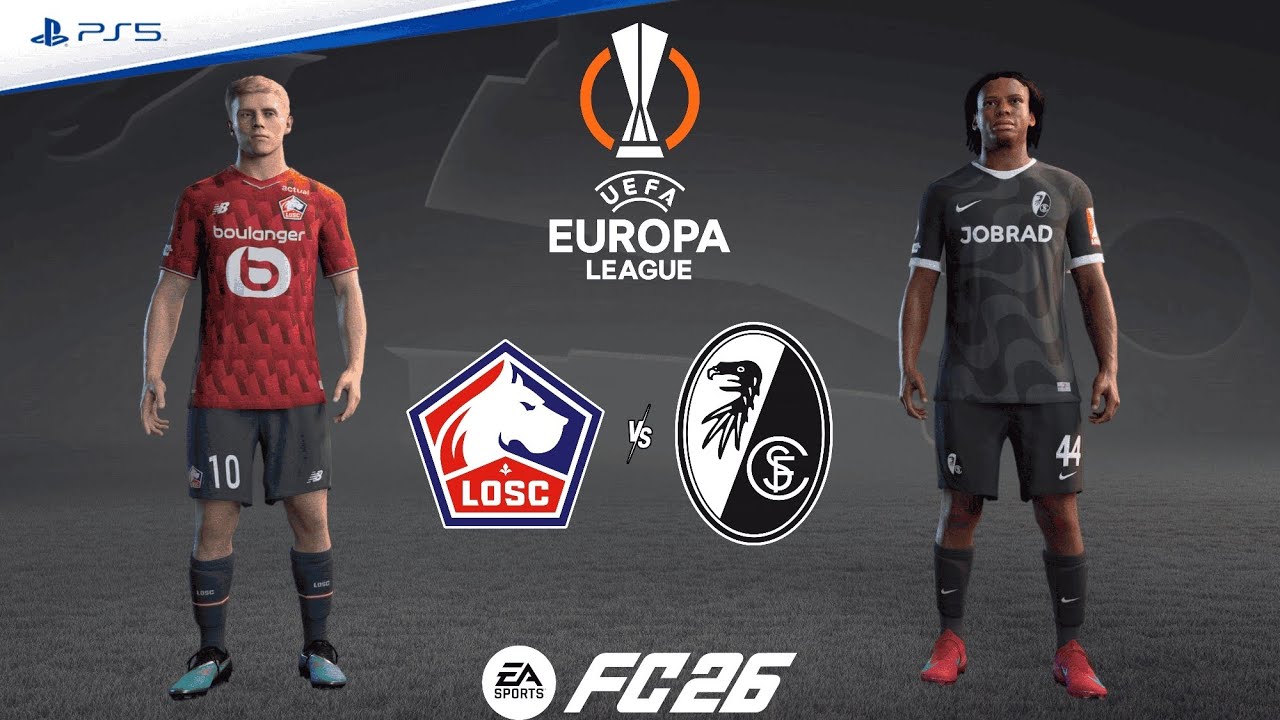 LOSC Lille vs Freiburg | UEFA Europa League 25/26 | Match Simulation | FC 26 – PS5™ [4K]