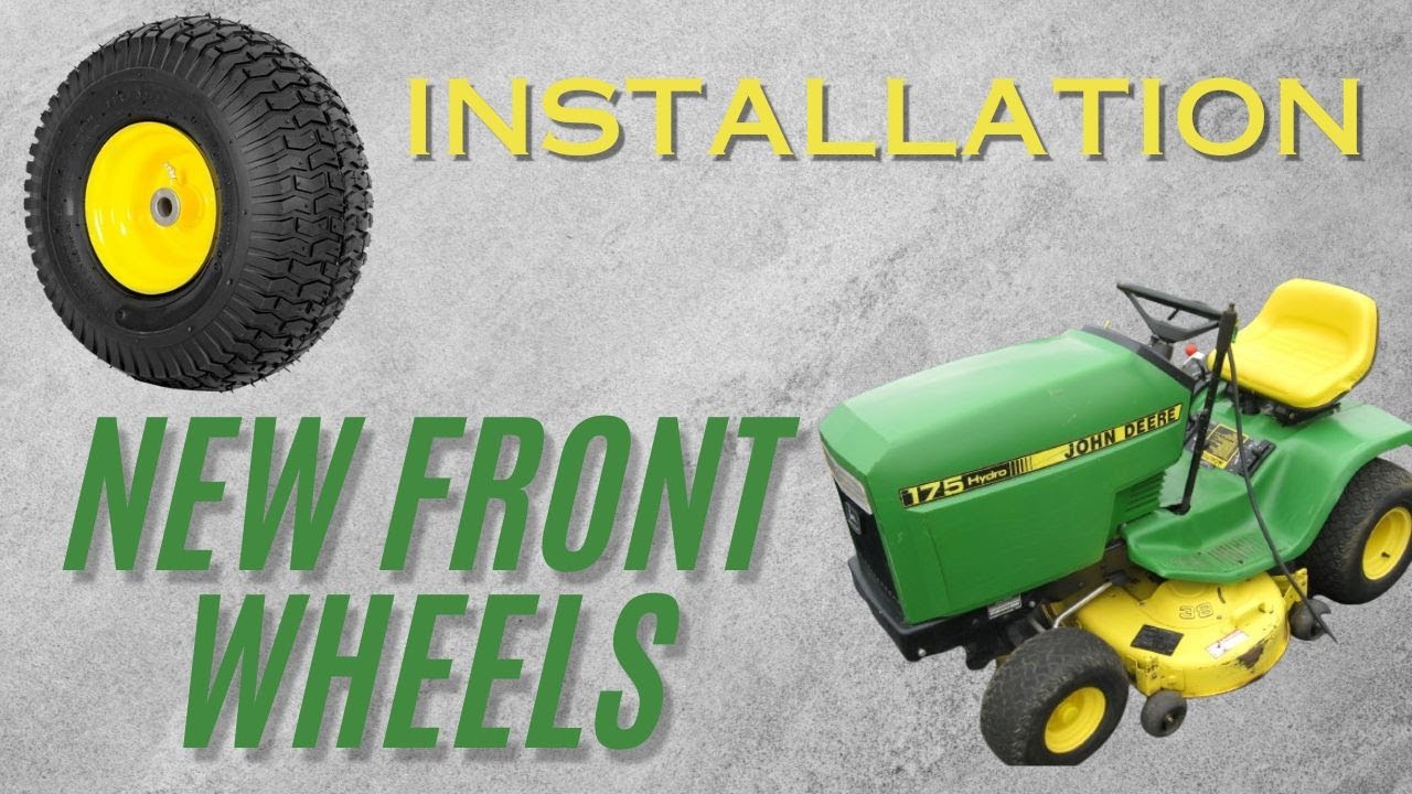 John Deere 175 Hydro gets new front wheels