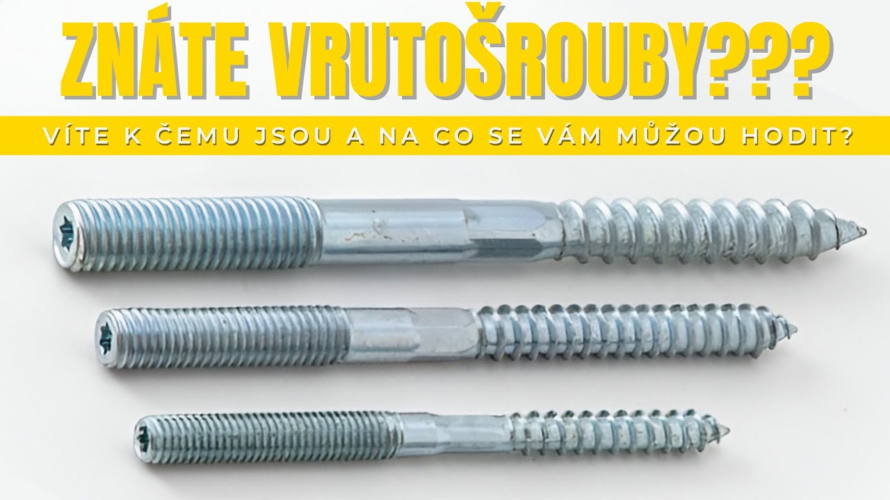 Vrutošrouby / Jednoduché spojovaní dřeva / Víte na co jsou a jak je použít?...