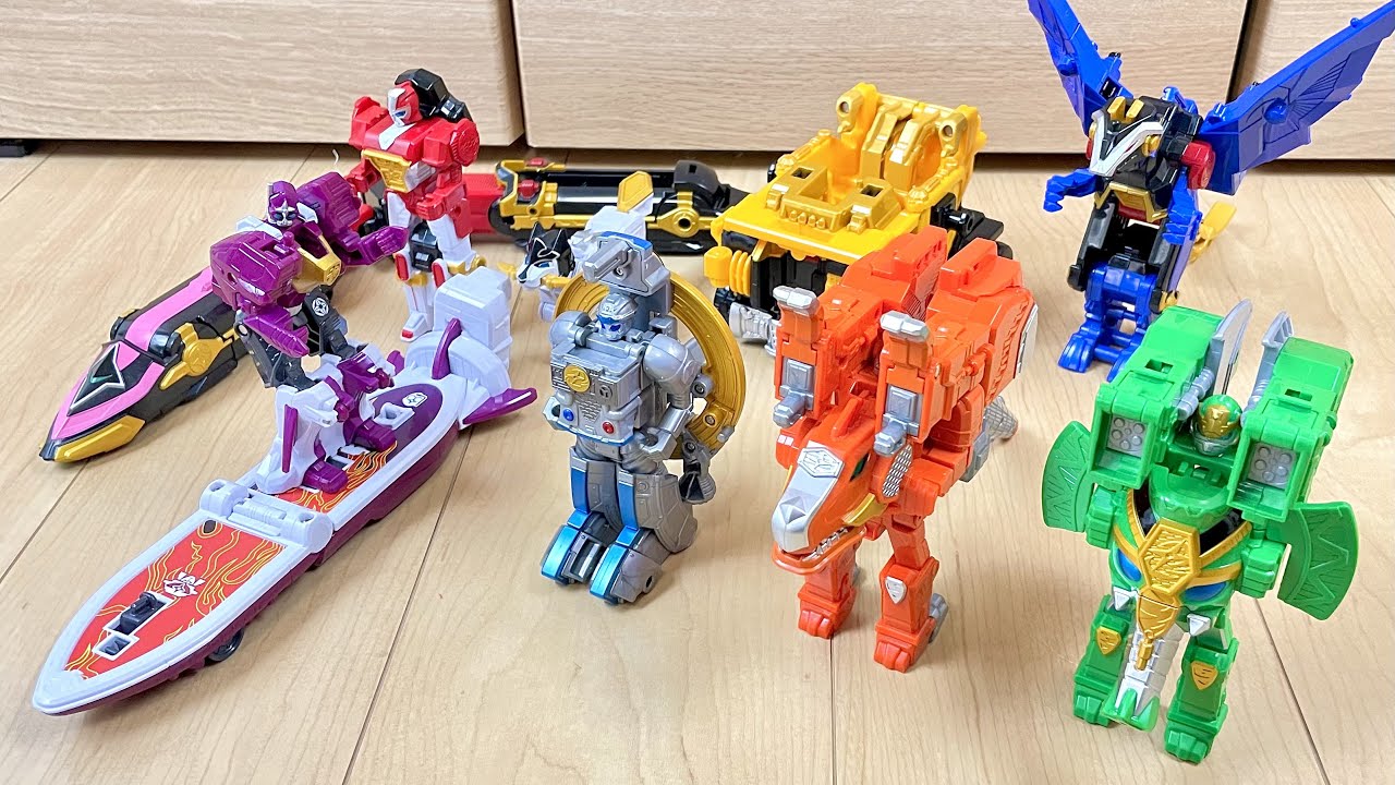 【PowerRangers NinjaSteel】Part2🐘🛸🏄‍♂️🦖オトモ忍勢揃い⁉︎ニンニンジャーのオトモ忍で遊んでみた