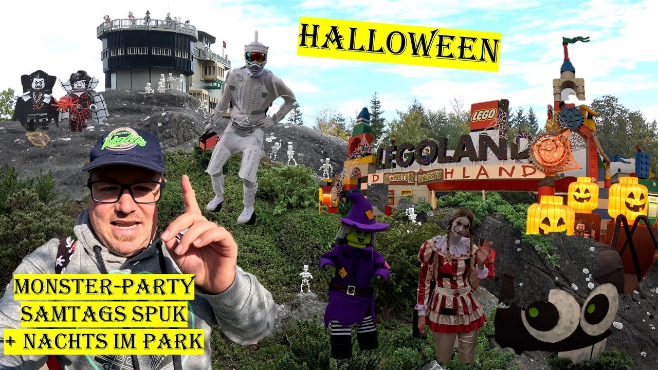 Legoland Halloween Monster-Party Samstags-Spuk und Nachts im Park (4K) | 10-2023 | VLOG #038